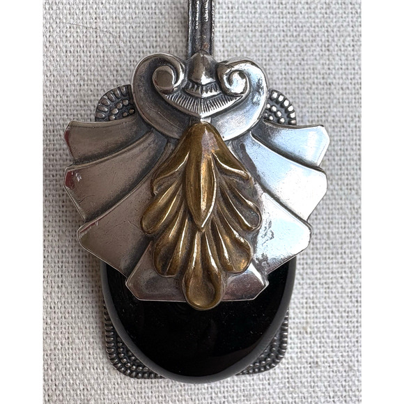 Vintage Sonja Lea Eccles Spoon Pendant Statement Piece Original Art - Picture 2 of 6